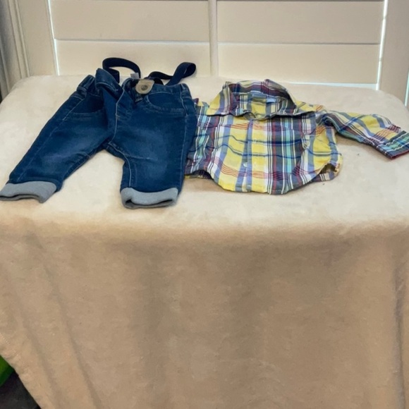 Colorful Plaid Button-Down Shirt for Kids - Picture 1 of 3